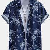 Ensemble — chemise à imprimé palmiers tropical & short de bain à cordon