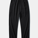 Ensemble — polo en maille texturée contrastante à col Johnny & pantalon gaufré en maille à cordon