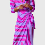 Everly — Robe Wrap Élégante avec Imprimé