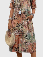 Robe Midi Florale Élégante