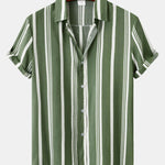 Ensemble Clotilde — chemise à imprimé rayé & short de bain