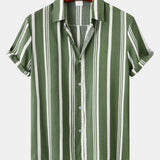 Ensemble Clotilde — chemise à imprimé rayé & short de bain