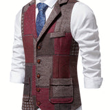 FORMAL TWEED VEST FOR MEN
