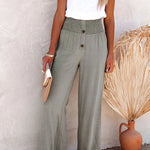 Riana - Pantalon Taille Haute Détendu