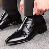 BUSINESS PU LACE SHOES FOR MEN