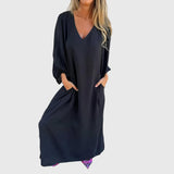 Carol — Robe Longue Boho avec Poches