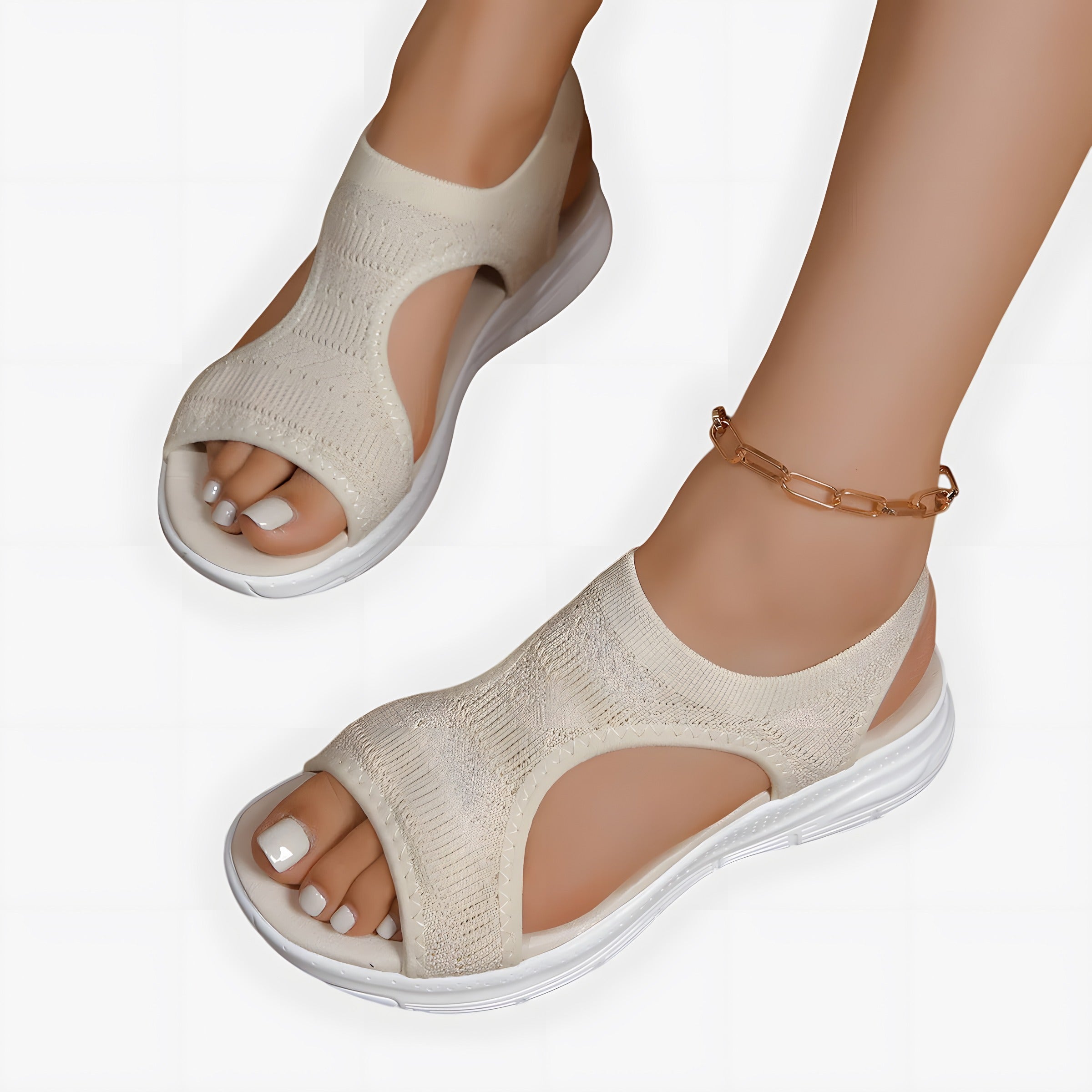Samantha | Sandales orthopédiques femme Beige