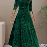 Julie — Robe Maxi Élégante à Motifs