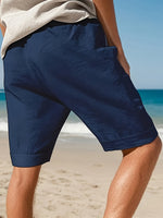 LINEN BEACH SHORTS FOR MEN