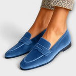 Louise — Mocassins en Velours Doux