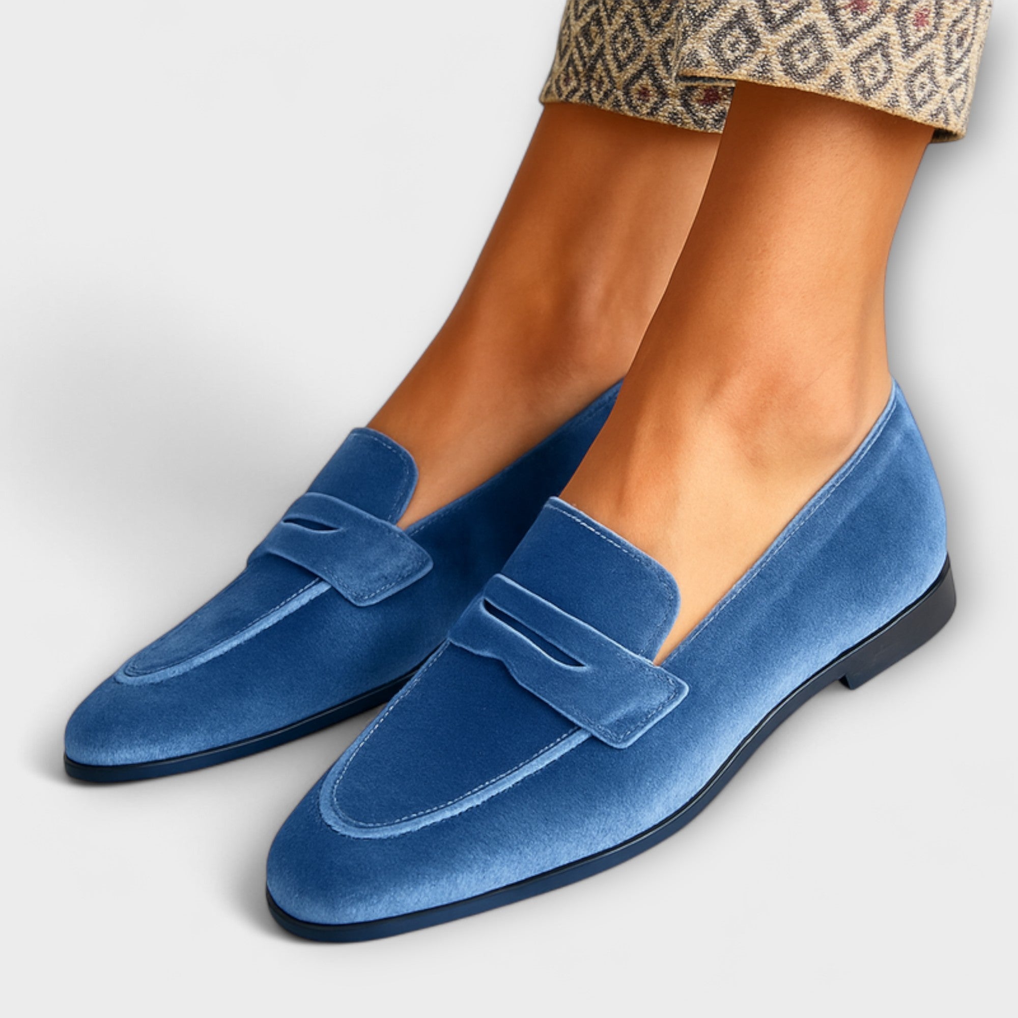 Louise — Mocassins en Velours Doux