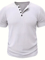 TEXTURED CREW NECK SHIRT FOR MEN