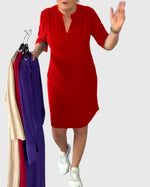 Robe V Cou Unie