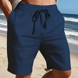 LINEN BEACH SHORTS FOR MEN