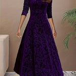 Julie — Robe Maxi Élégante à Motifs