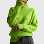 Agnès | Pull à col roulé à motif géométrique