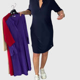 Caroline — Robe V Cou Unie