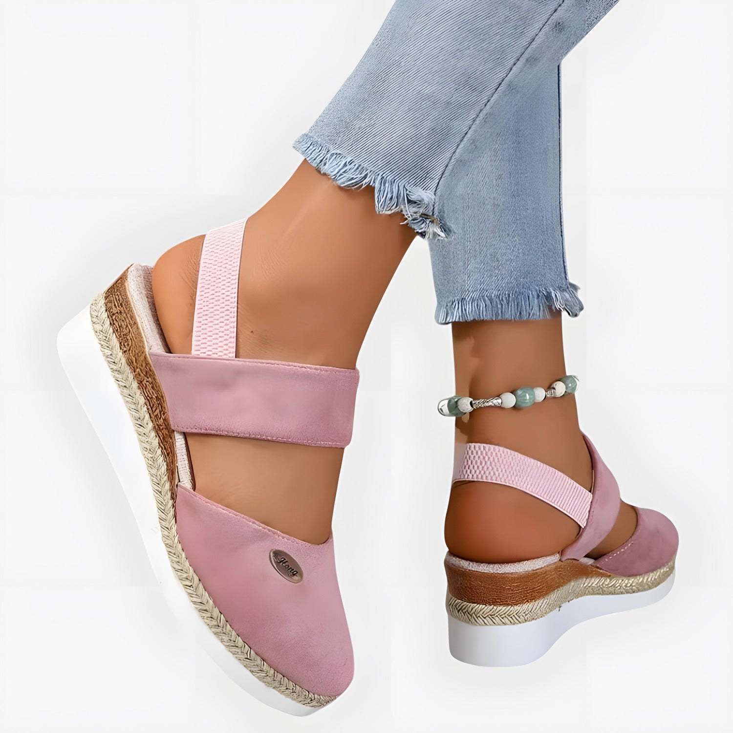 Calista | Sandales orthopédiques femme confort Rose