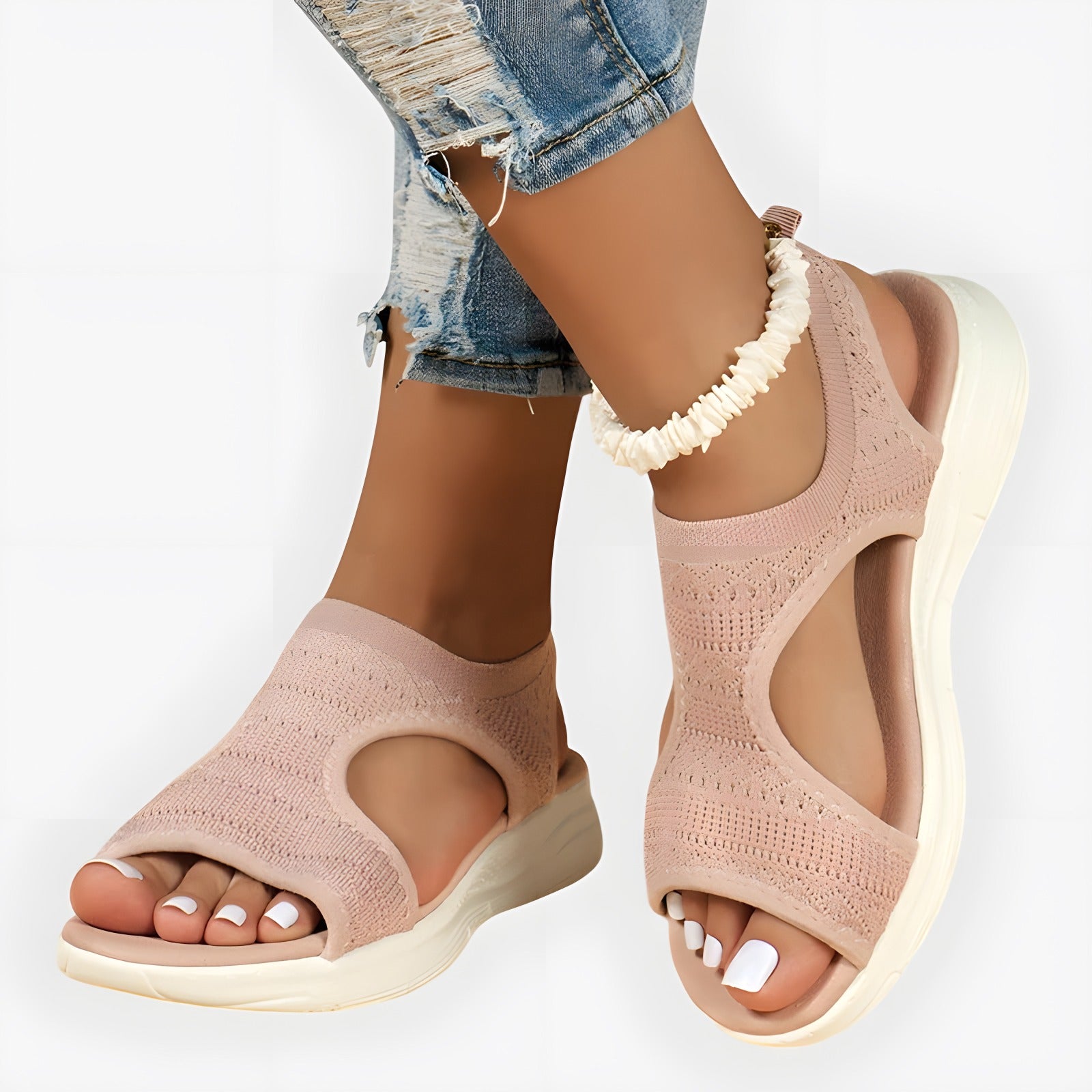 Samantha | Sandales orthopédiques femme Rose