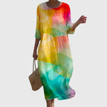 Martine — Robe Maxi Florale Élégante