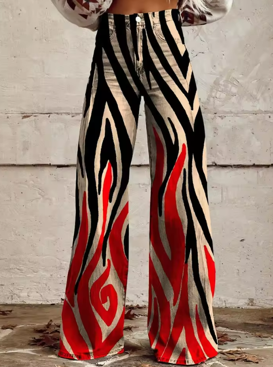 Pantalon Imprimé Bohème