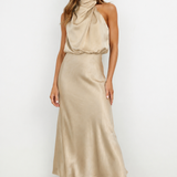 Alixe | Robe de soirée à jupe fluide