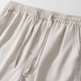 Ensemble Améline — chemise gaufrée & short à cordon en lin et coton