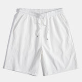Ensemble — chemise texturée froissée à col V & short texturé froissé à cordon
