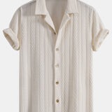 Ensemble Améline — chemise cubaine texturée jacquard & short texturé froissé à cordon
