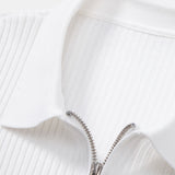 Ensemble — polo en maille rayée dégradée & pantalon fuselé coupe slim