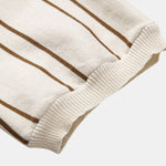 Ensemble — polo en maille rayée & pantalon fuselé coupe slim