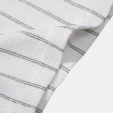 Ensemble Capucine — chemise texturée rayée & pantalon en lin à jambe droite