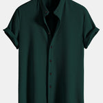 Ensemble — chemise côtelée à col officier coupe ajustée & pantalon à taille élastique