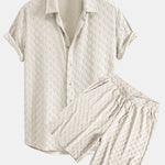 Ensemble — chemise en éponge à damier & short