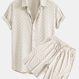Ensemble — chemise en éponge à damier & short