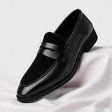 SUEDE PANEL LOAFERS FOR MEN