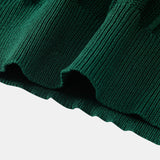 Ensemble — polo en maille jacquard rayée & pantalon fuselé coupe slim