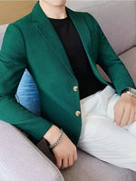 LAPEL KNIT BLAZER FOR MEN