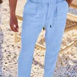 LOOSE FIT LINEN TROUSERS FOR MEN