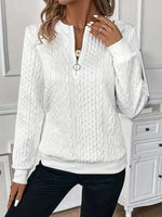 Augustine | Pull demi-zip en maille texturée