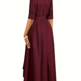 Martine — Robe Maxi Boutonnée Parfaite pour les Fêtes
