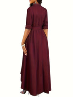 Robe Maxi Boutonnée Parfaite pour les Fêtes