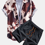 Ensemble — chemise à imprimé vache & short de bain