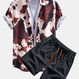 Ensemble — chemise à imprimé vache & short de bain