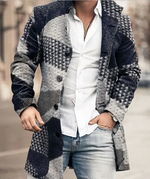 BUTTON TRENCH COAT FOR MEN