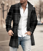 BUTTON TRENCH COAT FOR MEN