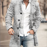 BUTTON TRENCH COAT FOR MEN