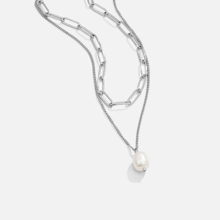 Collier au design double