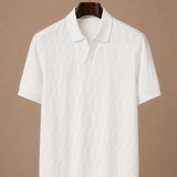 Men's Luxury Knit Polo Shirt – Soft Textured Summer | Areleon