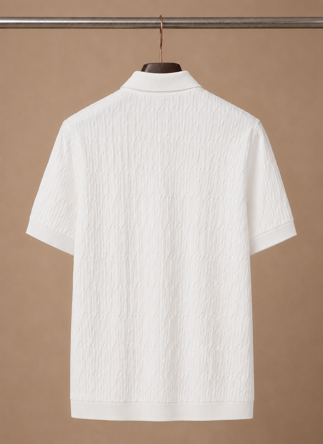 Men's Luxury Knit Polo Shirt – Soft Textured Summer | Areleon